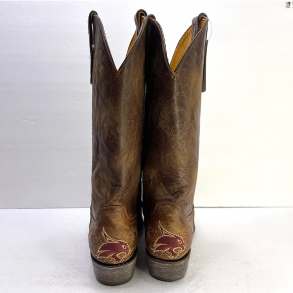 GAMEDAY BOOTS Texas State Bobcats NEW Embroidered Cowboy Boots Size 9.5 Men - Picture 7 of 9